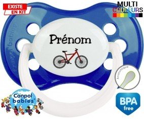 Vélo + prénom: Sucette Anatomique-su7.fr