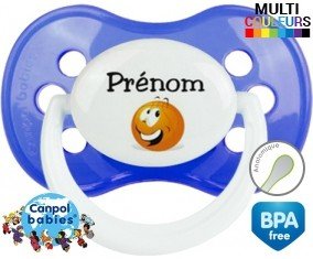 Basket ballon + prénom : Sucette Anatomique personnalisée