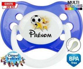 Foot étoile + prénom : Tétine Anatomique personnalisée