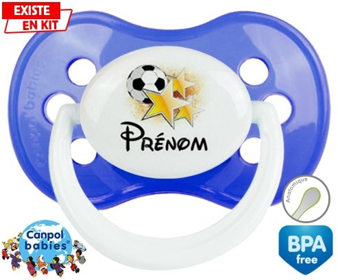 Foot étoile + prénom: Sucette Anatomique-su7.fr