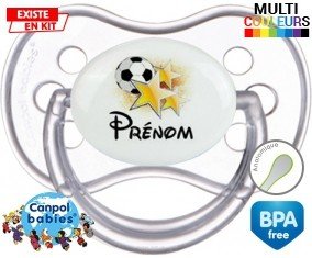 Foot étoile + prénom: Sucette Anatomique-su7.fr