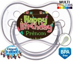 Happy birthday style3 + prénom: Sucette Anatomique-su7.fr