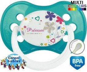 Fleur + prénom: Sucette Anatomique-su7.fr