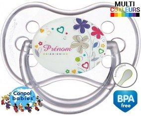 Fleur + prénom: Sucette Anatomique-su7.fr