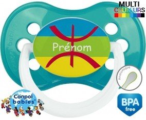 Drapeau kabyle + prénom: Sucette Anatomique-su7.fr