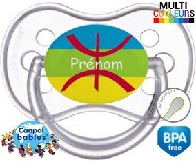 Drapeau kabyle + prénom: Sucette Anatomique-su7.fr