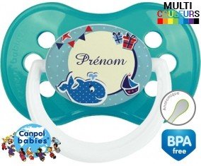 Baleine + prénom: Sucette Anatomique-su7.fr