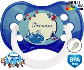 Baleine + prénom: Sucette Anatomique-su7.fr
