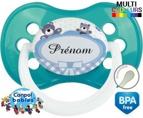 Oursons + prénom: Sucette Anatomique-su7.fr