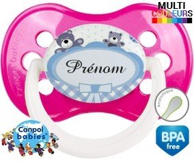 Oursons + prénom: Sucette Anatomique-su7.fr