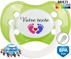 Coeur mixte + prénom: Sucette Anatomique-su7.fr