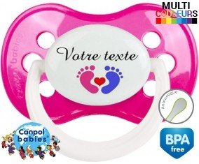 Coeur mixte + prénom: Sucette Anatomique-su7.fr