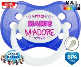 Ma mamie m'adore (fille) : Sucette Anatomique personnalisée