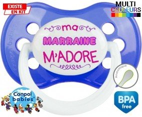 Ma marraine m'adore (fille) : Sucette Anatomique personnalisée