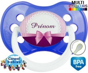 Noeud papillon + prénom: Sucette Anatomique-su7.fr