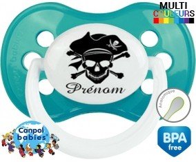 Pirate style2 + prénom: Sucette Anatomique-su7.fr