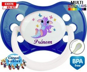 Dragon papillons + prénom: Sucette Anatomique-su7.fr