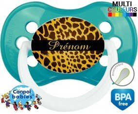 Leopard + prénom: Sucette Anatomique-su7.fr