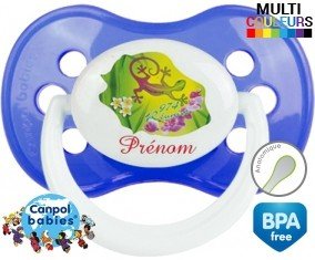 Reunion couleur + prénom : Sucette Anatomique personnalisée