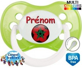 Ballon foot Maroc + prénom: Sucette Anatomique-su7.fr