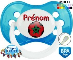 Ballon foot Maroc + prénom: Sucette Anatomique-su7.fr