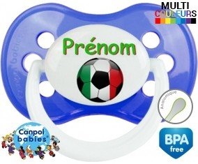 Ballon foot Italie + prénom: Sucette Anatomique-su7.fr