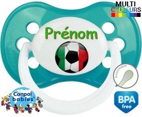 Ballon foot Italie + prénom: Sucette Anatomique-su7.fr