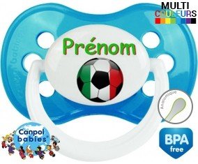 Ballon foot Italie + prénom: Sucette Anatomique-su7.fr