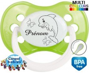 Dauphin amusant + prénom: Sucette Anatomique-su7.fr