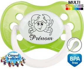 Crabe amusant + prénom: Sucette Anatomique-su7.fr