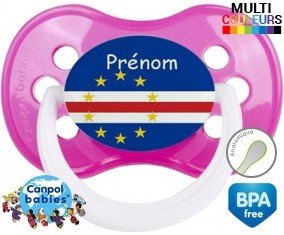 Drapeau cap vert + prénom: Sucette Anatomique-su7.fr