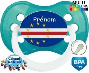 Drapeau cap vert + prénom: Sucette Anatomique-su7.fr