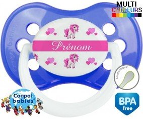 Licorne style3 + prénom : Sucette Anatomique personnalisée
