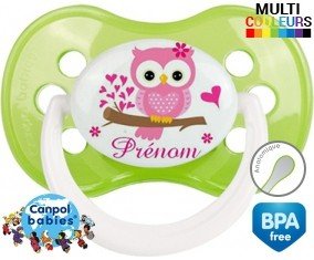 Hibou style4 + prénom: Sucette Anatomique-su7.fr