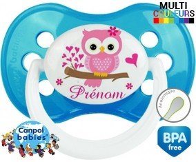Hibou style4 + prénom: Sucette Anatomique-su7.fr