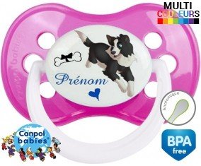 Border collie + prénom: Sucette Anatomique-su7.fr