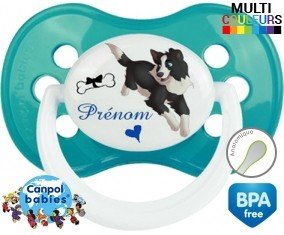 Border collie + prénom: Sucette Anatomique-su7.fr