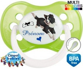 Border collie + prénom: Sucette Anatomique-su7.fr