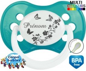 Papillons + prénom: Sucette Anatomique-su7.fr