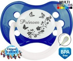 Papillons + prénom: Sucette Anatomique-su7.fr