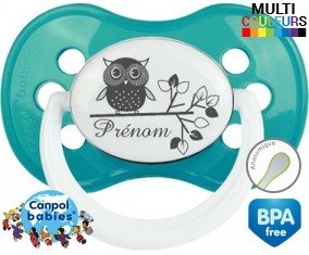 Hibou style3 + prénom: Sucette Anatomique-su7.fr