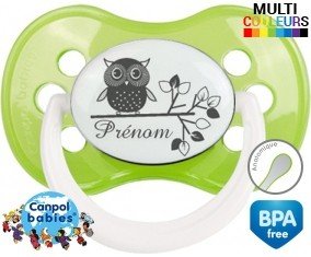 Hibou style3 + prénom: Sucette Anatomique-su7.fr