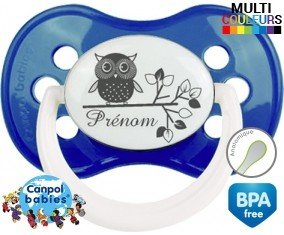 Hibou style3 + prénom: Sucette Anatomique-su7.fr
