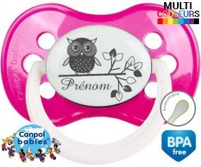 Hibou style3 + prénom: Sucette Anatomique-su7.fr