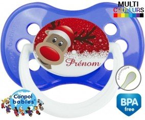 Cerf de noël + prénom style 1 : Sucette Anatomique Cerf de noël + prénom style 1 : Sucette Anatomique