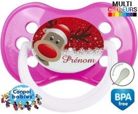 Cerf de noël + prénom: Sucette Anatomique-su7.fr