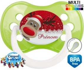 Cerf de noël + prénom: Sucette Anatomique-su7.fr