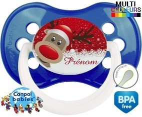 Cerf de noël + prénom: Sucette Anatomique-su7.fr