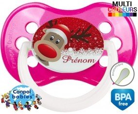 Cerf de noël + prénom: Sucette Anatomique-su7.fr