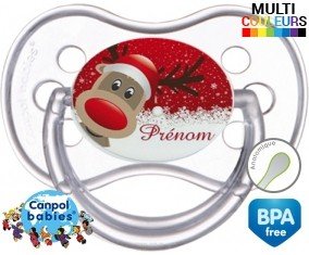 Cerf de noël + prénom: Sucette Anatomique-su7.fr